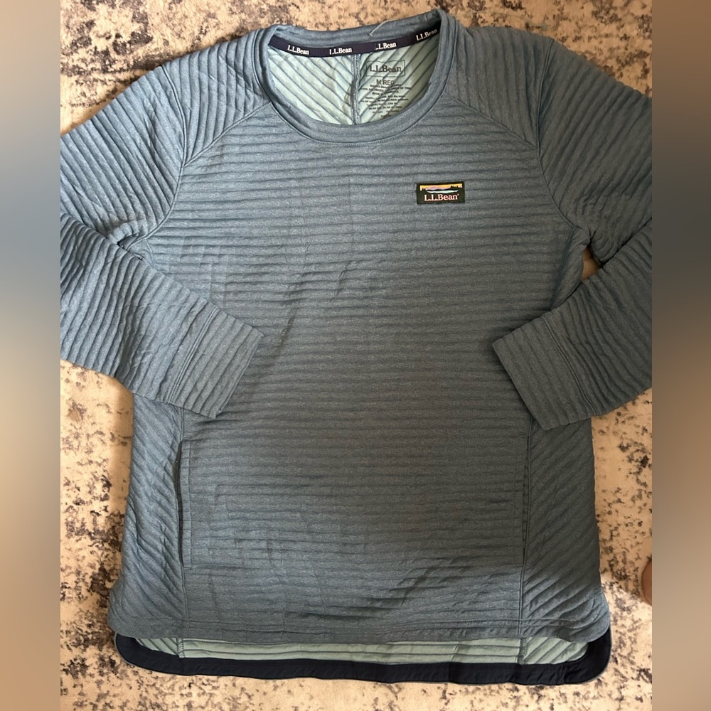 L.L. Bean Striped Blue Top